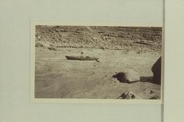 The "Boulder" running out the lower end of Soap Creek Rapid after being portaged. Lees Ferry gauge: 22,700 cfs