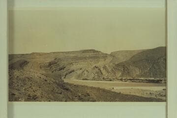 Entrance to San Juan Canyon just below mouth of Chinle Creek, looking southwest. Goodridge Formation produces canyon walls
