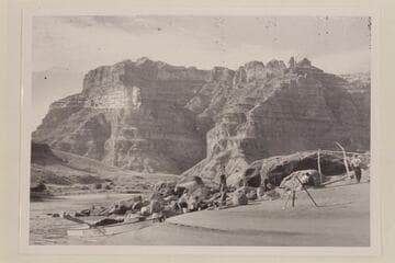 Camp #7 of the Nevills party; Mile 197, Cataract Canyon