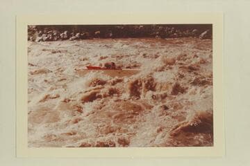 The "Wee Red" in Vulcan Rapid. Jon tried to go up the rapid