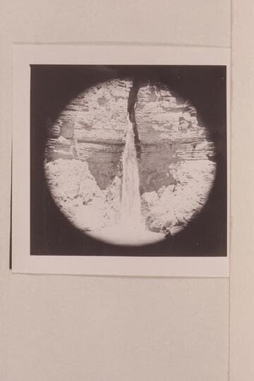 Deer Creek Falls. Preliminary gauge at Bright Angel Creek: 107,000 cfs