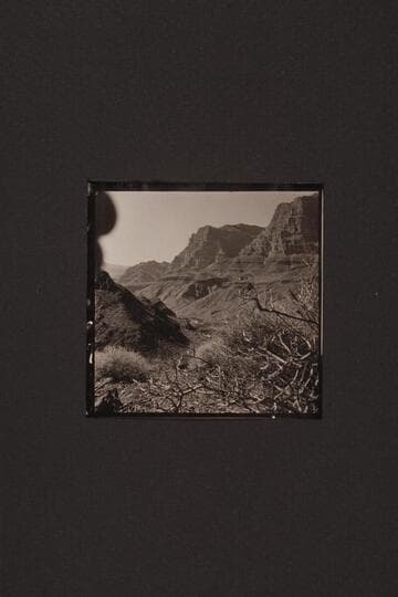 Side canyons at Granite Park. Fault line