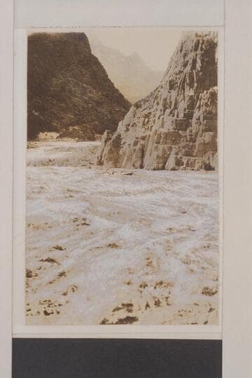 Emery Kolb putting the "Marble" through Separation Rapid. Photo retouched