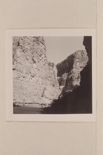 Looking out of the lagoon toward the river. Mouth of Kanab Creek. Preliminary gauge at Bright Angel: 107,000 cfs