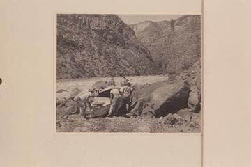 Portage of "Mexican Hat II." Hells Half Mile