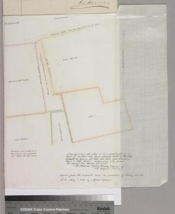 Plot of a tract of vacant City land...bounded by Ignacio del Valle
