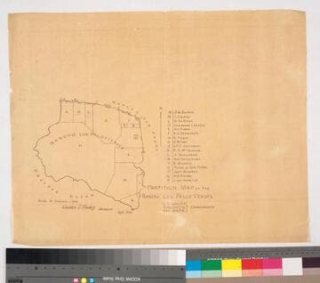 Partition Map of the Rancho Los Palos Verdes