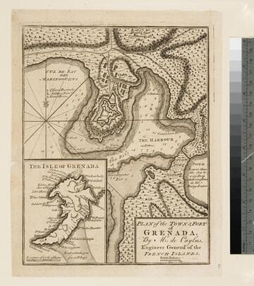 Plan of the town & fort of Grenada / by Mr. de Caylus, Engineer General of the French Islands