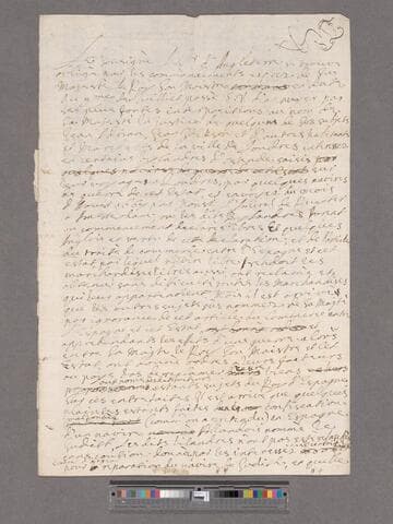 Temple, Sir William. Memorial (draft) for appeal in case of the Bilanders