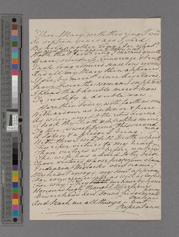 "Thee, Mary, with this ring I wed": a poem