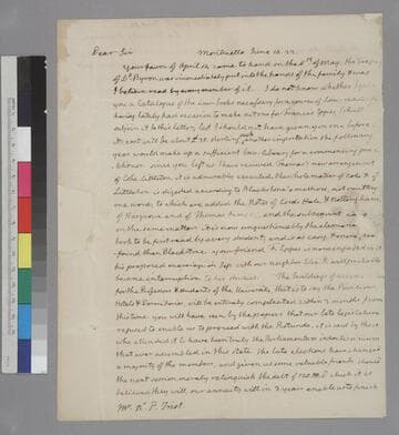 Thomas Jefferson, Monticello, letter to Nicholas P. Trist