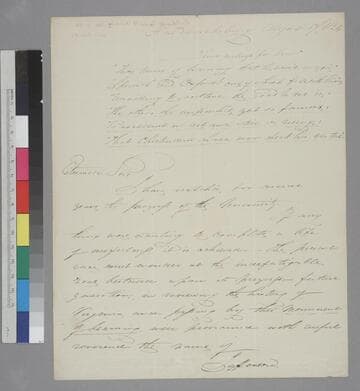 James H. Caldwell, Fredericksburg, letter to Thomas Jefferson