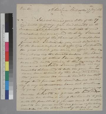 Thomas Worthington, Adena, letter to Thomas Jefferson
