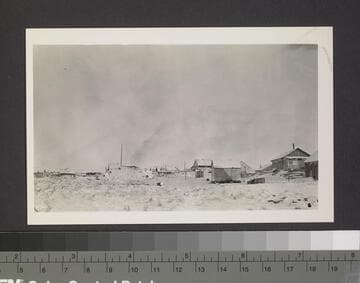 Snow covered village