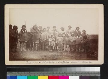 Natives at Sheshalik -- Kotzebue Sound -- Alaska