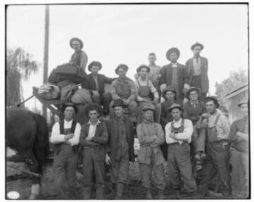 Group portrait of the Electric Distribution System line crew based at Chino