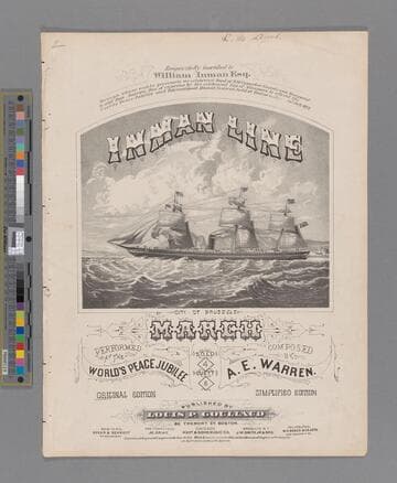 Inman line march / performed at the World's Peace Jubilee ; composed by A. E. Warren