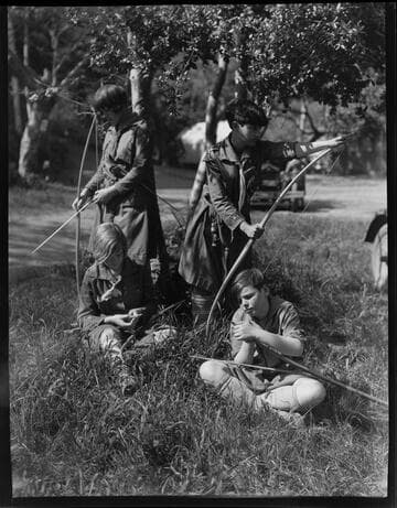 Archery at Santa Monica Girl Scout camp