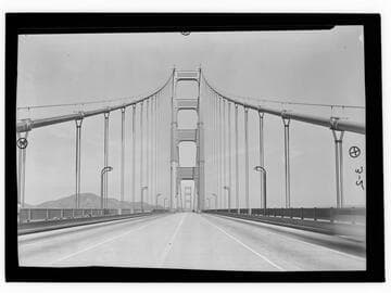 Detail view of Golden Gate Bridge, San Francisco
