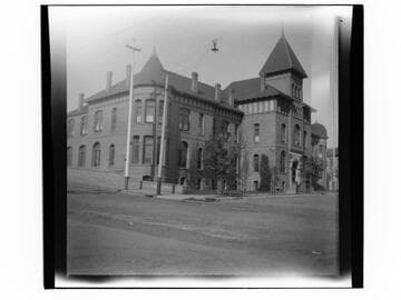 Los Angeles Orphans Home at the corner of Yale and Alpine streets, in Sonora Town, Los Angeles