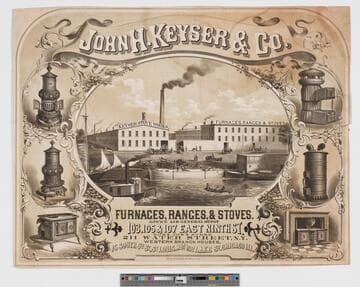 John H. Keyser & Co. furnaces, ranges, & stoves