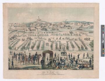 Nashville, and the camp of the Sixteenth Regiment of Ills. Vols. Inft. at Edgefield Tennessee