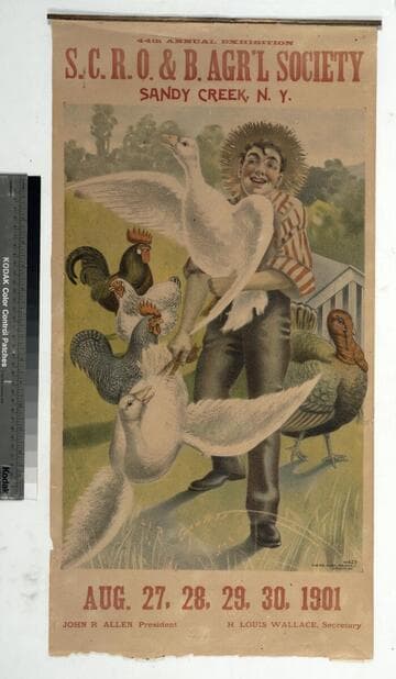 44th annual exhibition S. C. R. O. & B. Agr'l Society Sandy Creek, N.Y