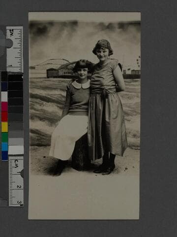 Portrait of two women, Venice, California