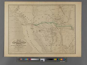 Map of the Gadsden Purchase Sonora and portions of New Mexico Chihuahua & California / by Herman Ehrenberg, C.E. From his private notes & those of Major Heintelman, Capt. Sitgreaves, Lieutt. Derby; Bartlett; Gray; Julius Froebel & others