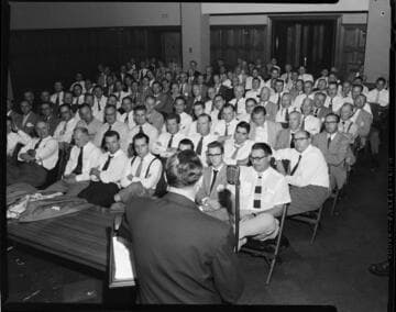 Electric cookery demonstration at the Edioson General Office auditorium and a luncheon following