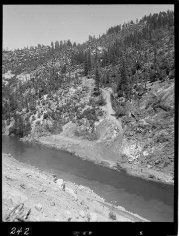 Big Creek - Mammoth Pool - Access road from Daulton Creek Road to East toe of cofferdam