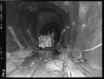 Big Creek - Mammoth Pool - Pouring operation at upstream Hag