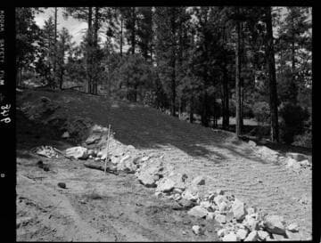 Big Creek - Mammoth Pool - Test area of downstream rip-rap material