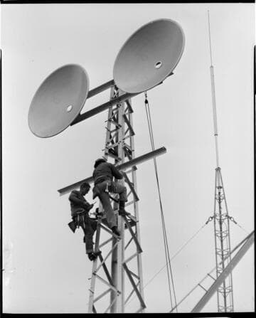 Construction of microwave tower
