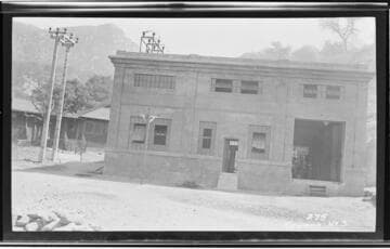 The power house completed at Kaweah #3 Hydro Plant