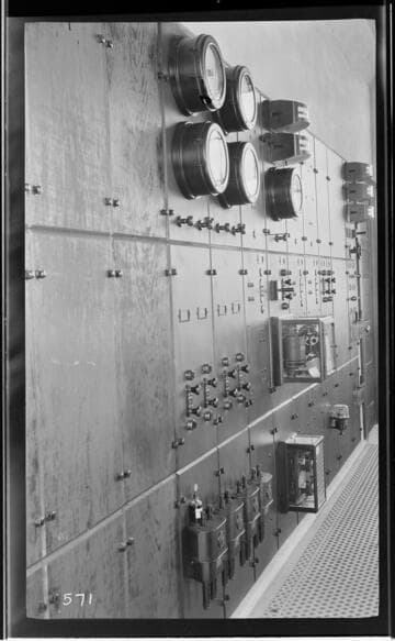 The switchboard at Delano Substation