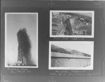 Dominquez Field, Long Beach. ; Ocean Park Pier, CA. ; Sausilito, CA from ferry boat
