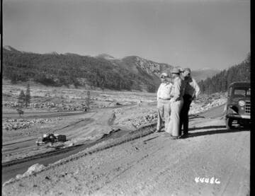 Big Creek, Vermilion Dam - George Saul, George Warren, & Project Engineer