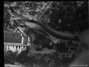 Aerial photo of Powerhouse #1, close
