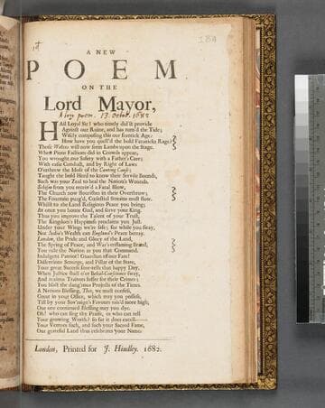 A new poem on the Lord Mayor