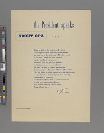 The President speaks about OPA