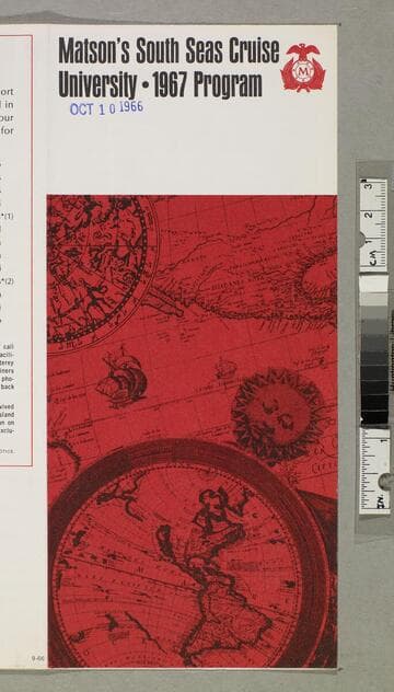 Matson's South Seas cruise university - 1967 program