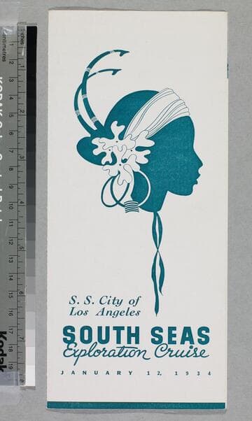 S.S. City of Los Angeles South Seas exploration cruise, January 12, 1934
