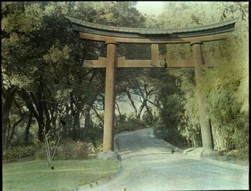 Torii Gate of the Japanese garden, circa 1924