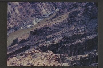 Middle part of climb route used by Ervin in 1931 to escape the inner gorge