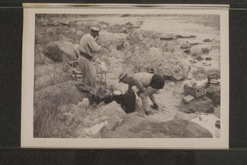 Rod Sanderson and Dock Marston bathe the dishes. President Harding Rapid