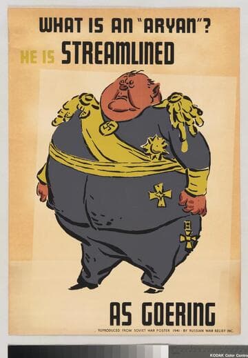 What is an "Aryan"? He is streamlined as Goering
