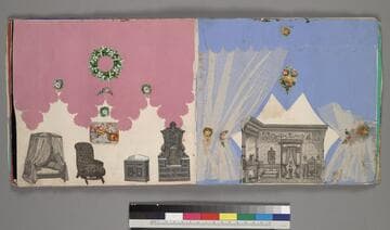 Scrapbook, circa 1885