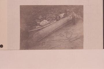 Repairing Boats; Grand Canon. Snap-shot by Rob't. B. Stanton, 1890