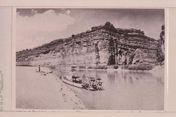 The "Marguerite," built by Wolverton and operated by T. G. Wimmer. Looking up the Green 1.5 miles above Junction